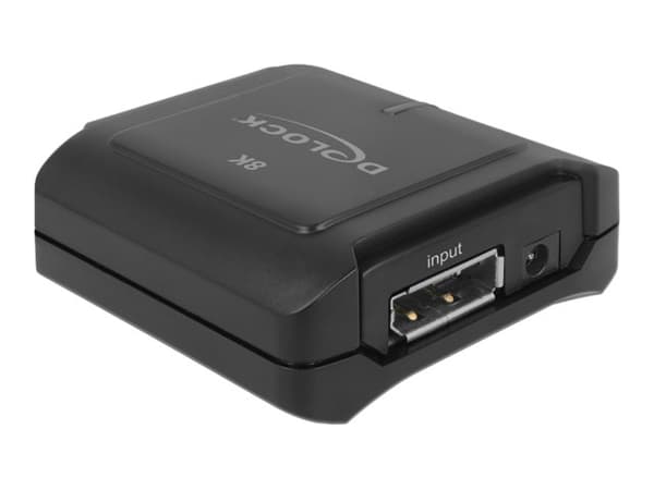 Delock DisplayPort 1.4 Repeater 8K 30 Hz - Repeater - DisplayPort - 20-stifts DisplayPort / 20-stifts DisplayPort - upp till 10 m