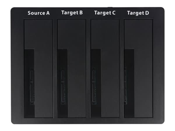 Delock USB 3.0 Docking Station for 4 x SATA HDD / SSD with Clone Function - HDD-dokkestasjon - brønner: 4 - 2,5" / 3,5" delt - SATA 6Gb/s - eSATA 6Gb