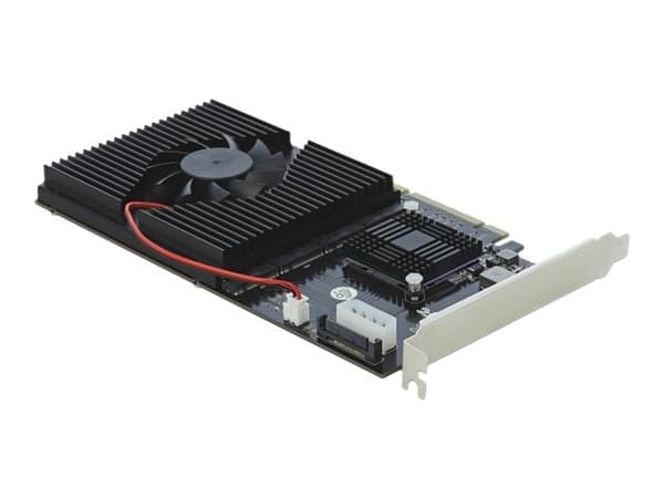 Delock PCI Express x8/x16 Card > 4 x internal NVMe M.2 Key M - Diskkontroller - M.2 - M.2 Card - PCIe 3.0 x16
