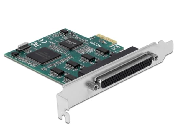 Delock - Seriell adapter - PCIe 1.1 - RS-232 x 8 - svart, grønn