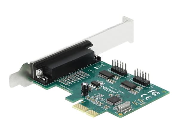 Delock - Parallell / seriell adapter - PCIe 1.1 lav profil - parallell x 1 + seriell x 2