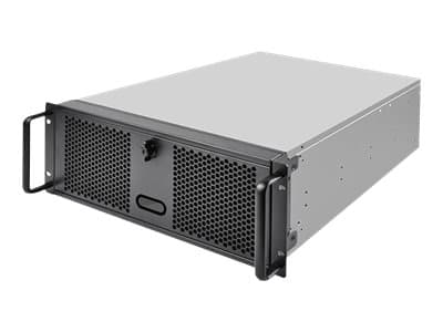 SilverStone RM400 - Rack-monterbar - 4U - SSI CEB - ingen strømforsyning (ATX / PS/2) - USB musta, Harmaa