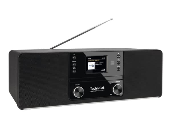 TechniSat DigitRadio 370 CD BT - Lydsystem - 2 x 5 watt - svart