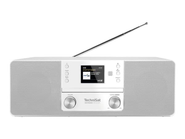 TechniSat DigitRadio 370 CD BT - Lydsystem - 2 x 5 watt - hvit
