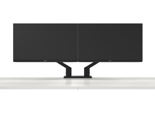 Dell Dual Monitor Arm - MDA20 - Monteringssats - justerbar arm - för 2 LCD-bildskärmar - svart - skärmstorlek: 19"-27" - monteringsgränssnitt: 100 x