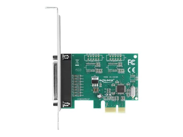 Delock - Parallelladapter - PCIe 1.1 lavprofil - parallell x 1