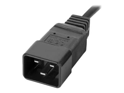 Lanberg PDU-02I1908I-0200-C20-BK - Strømfordelerenhet (kan monteres i rack) - AC 220-250 V - 4000 watt - enkeltfase - inngang: IEC 60320 C20 16A - ut
