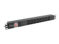 Miniatyrbilde 1 av 5: Lanberg PDU-08I-0200-C20-BK - Overspenningsavleder (kan monteres i rack) - AC 220-250 V - 4000 watt - enkeltfase - utgangskontakter: 8 - 1U - 19" - 2