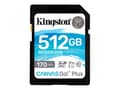 Miniatyrbild 1 av 5: Kingston Canvas Go! Plus - Flash-minneskort - 512 GB - Video Class V30 / UHS-I U3 / Class10 - SDXC UHS-I