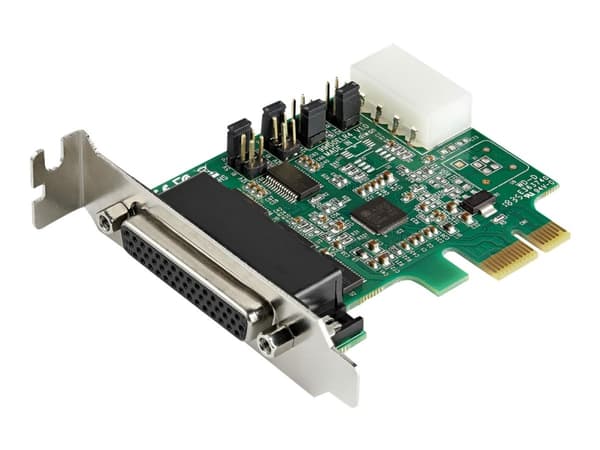 StarTech.com 4-port PCI Express RS232 Serial Adapter Card, PCIe RS232 Serial Host Controller Card, PCIe to Serial DB9, 16950 UART, Low Profile Deskto