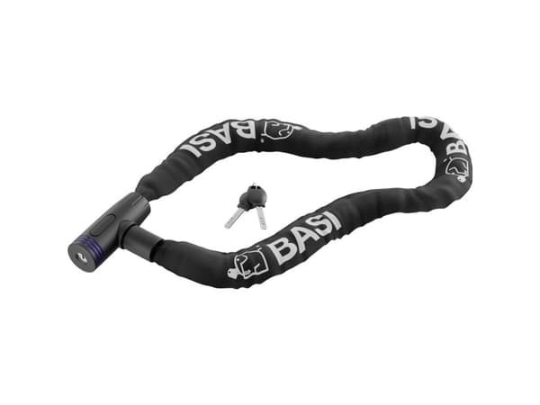 BASI ZR 304, Kedjelås, Svart, Stål, Nylon, nyckel, 900 mm