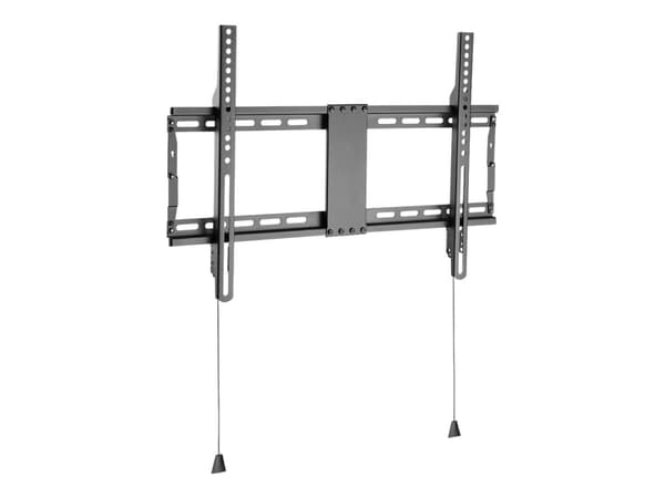 DELTACO Office ARM-0201 - Heavy Duty - konsol - fällbart - för LCD-TV/välvd LCD-TV - stål - mattsvart - skärmstorlek: 37"-80" - väggmonterbar