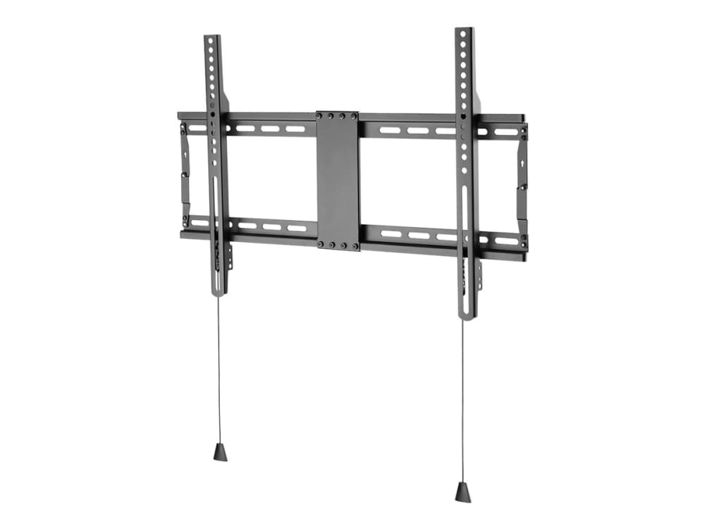 DELTACO Office ARM-0201 - Heavy Duty - konsol - fällbart - för LCD-TV/välvd LCD-TV - stål - mattsvart - skärmstorlek: 37"-80" - väggmonterbar