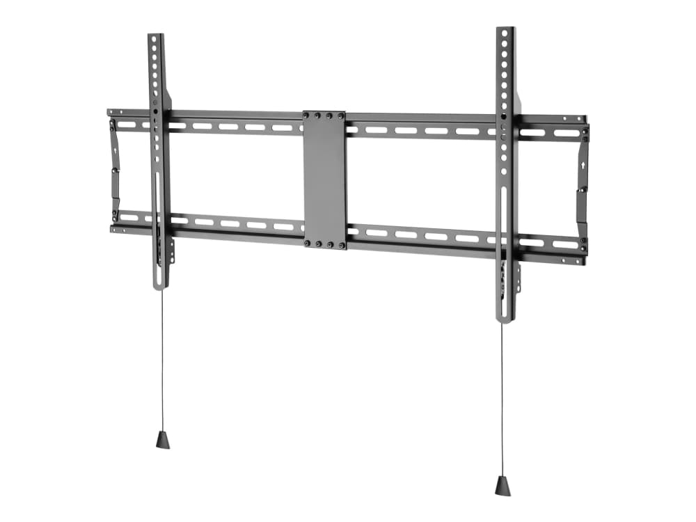 DELTACO Office ARM-0202 - Heavy Duty - konsol - fällbart - för LCD-TV/välvd LCD-TV - stål - mattsvart - skärmstorlek: 43"-90" - väggmonterbar