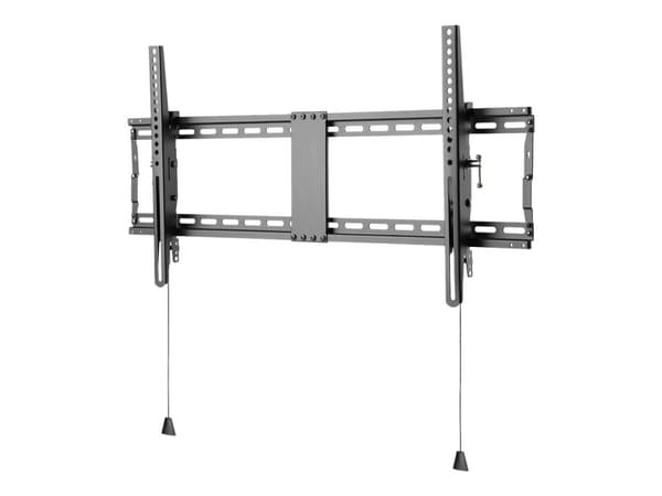 DELTACO Office ARM-0205 - Heavy Duty - konsol - fällbart - för LCD-TV/välvd LCD-TV - stål - mattsvart - skärmstorlek: 43"-90" - väggmonterbar