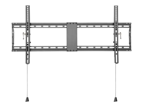 DELTACO Office ARM-0205 - Heavy Duty - konsol - fällbart - för LCD-TV/välvd LCD-TV - stål - mattsvart - skärmstorlek: 43"-90" - väggmonterbar