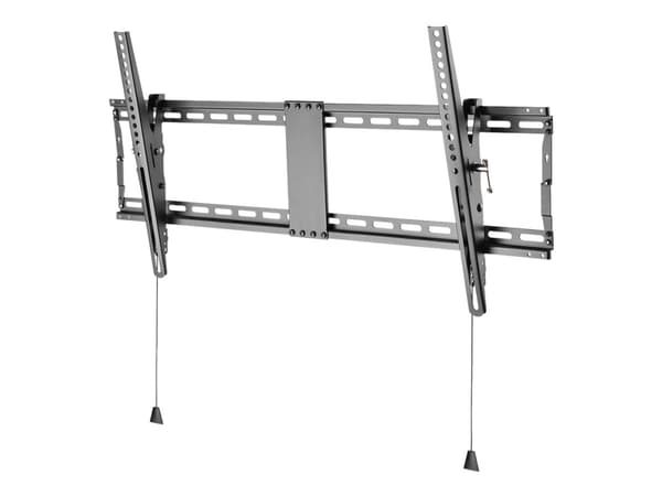 DELTACO Office ARM-0205 - Heavy Duty - konsol - fällbart - för LCD-TV/välvd LCD-TV - stål - mattsvart - skärmstorlek: 43"-90" - väggmonterbar