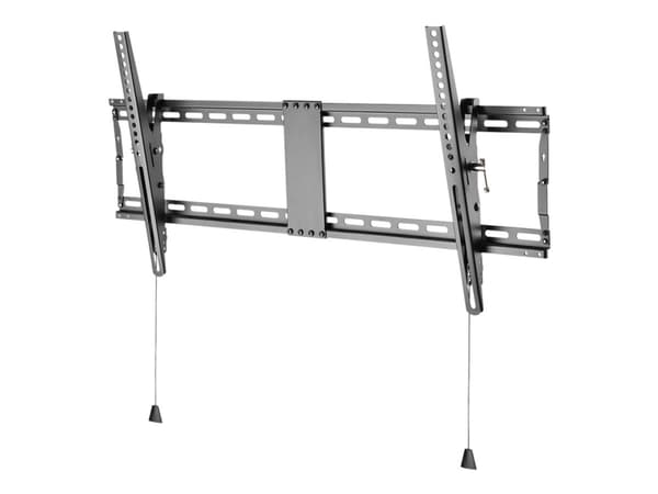 DELTACO Office ARM-0205 - Heavy Duty - konsol - fällbart - för LCD-TV/välvd LCD-TV - stål - mattsvart - skärmstorlek: 43"-90" - väggmonterbar Svart
