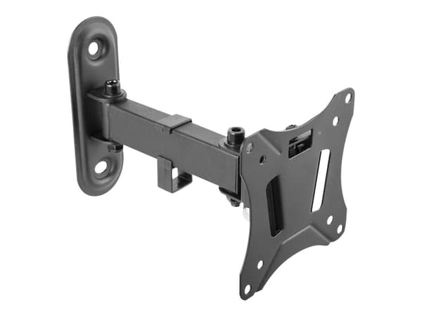 DELTACO ARM-0250 - Konsol - fullständig rörelse - för LCD-TV - svart - skärmstorlek: 13"-27" - väggmonterbar