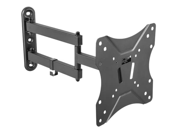 Deltaco ARM-0253, 106,7 cm (42"), 75 x 75 mm, 200 x 200 mm, -7,5 - 7,5°, -90 - 90°, Musta