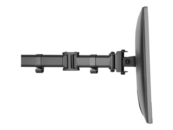 DELTACO Office ARM-0302 - Monteringssats - artikulerande - för 4 monitorer - aluminium, stål - mattsvart - skärmstorlek: 13"-27" - disk-monteringsbar