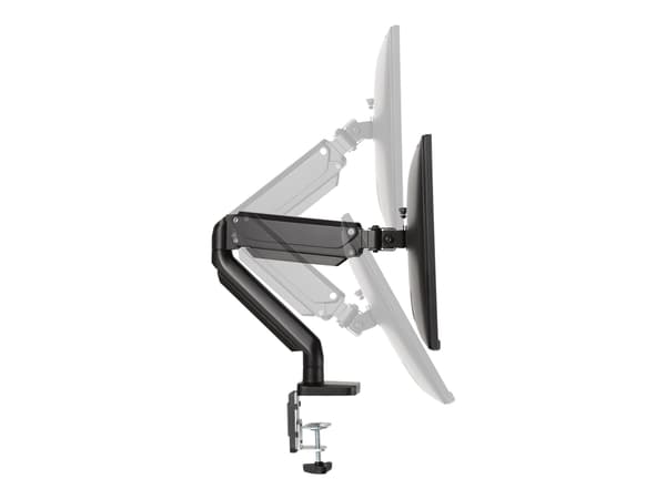 DELTACO Office, gas spring arm desk, 17"-32", 1,5-8kg, 75x75-100x100