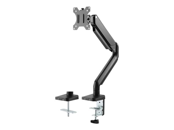 DELTACO Office, gas spring arm desk, 17"-32", 1,5-8kg, 75x75-100x100