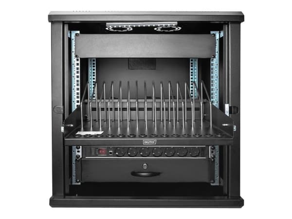 Digitus DN-97665 - Hylla för rack - svart, RAL 9005 - 1U - 19" - för P/N: DN-31102-B
