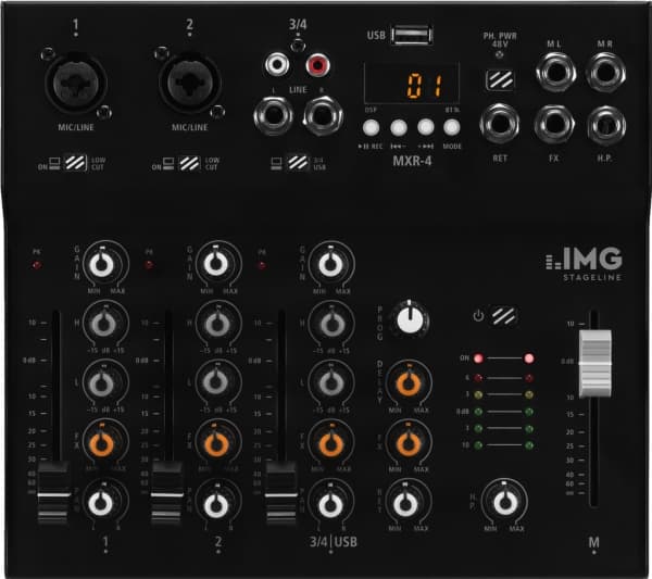 MXR-4 4-channel audio mixer