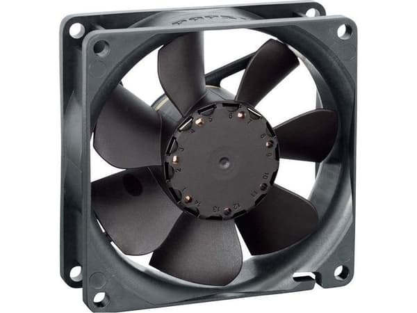 EBM Papst 8412 NLE Aksiaalipuhallin 12 V/DC 33 m³/h (L x S x K) 80 x 80 x 25 mm (L x S x K) 80 x 80 x 25 mm)