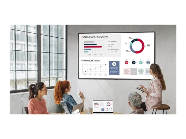 LG 50UL3G-B informasjonsskjerm Digital skiltingstavle (flatskjerm) 127 cm (50") IPS Wi-Fi 400 cd/m² 4K Ultra HD Sort Innebygd prosessor 16/7