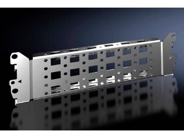 Rittal VX 8617.100, Asennuslevy, Harmaa, Terästä, 300 mm, 4 kpl, 1,12 kg