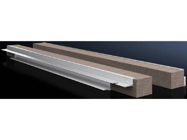 Rittal VX 8618.810, Kabelkanal, Grå, Aluminium, IP55, 600 mm, 2 stykker