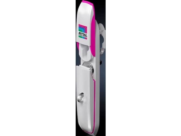Rittal AX 2435.400, Door handle, Zinc, Light grey, Rose, 1 pc(s)