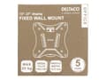 Miniatyrbilde 5 av 5: DELTACO Office ARM-0100 - Brakett - Ultra-Slim - for LCD-skjerm - svart - skjermstørrelse: 13"-27" - veggmonterbar