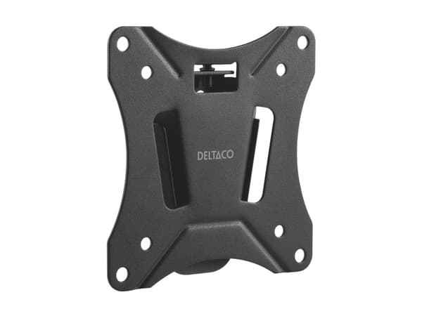 DELTACO Office ARM-0100 - Brakett - Ultra-Slim - for LCD-skjerm - svart - skjermstørrelse: 13"-27" - veggmonterbar