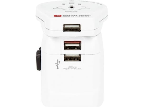 Skross PRO Light 3x USB, Universal, Universal, Tyyppi A, Tyyppi B, Tyyppi C (eurostik), Tyyppi E (FR), Tyyppi F, Tyyppi G (UK), Tyyppi I (AU), Tyyppi