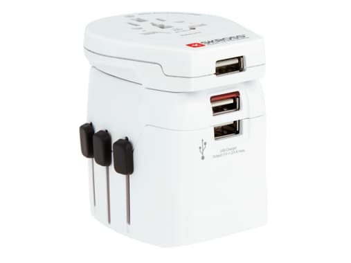 Skross PRO Light 3x USB, Universal, Universal, Tyyppi A, Tyyppi B, Tyyppi C (eurostik), Tyyppi E (FR), Tyyppi F, Tyyppi G (UK), Tyyppi I (AU), Tyyppi