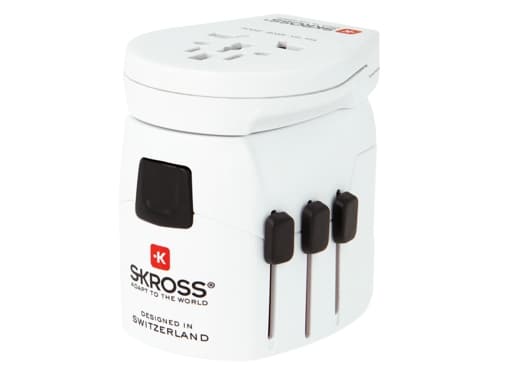 Skross PRO Light 3x USB, Universal, Universal, Tyyppi A, Tyyppi B, Tyyppi C (eurostik), Tyyppi E (FR), Tyyppi F, Tyyppi G (UK), Tyyppi I (AU), Tyyppi