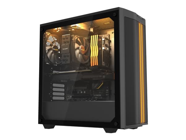 be quiet! Pure Base 500DX - Miditower - ATX - inget nätaggregat - USB/ljud - Svart - (Inkl. 3 x Pure Wings 2 fläktar)