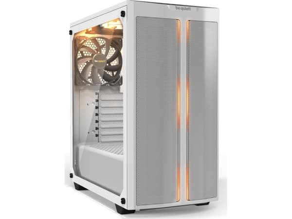 be quiet! Pure Base 500DX - Miditower - ATX - inget nätaggregat - USB/ljud - Vit - (Inkl. 3 x Pure Wings 2 fläktar)