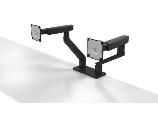 Dell Dual Monitor Arm - MDA20 - Monteringssats - justerbar arm - för 2 LCD-bildskärmar - svart - skärmstorlek: 19"-27" - monteringsgränssnitt: 100 x