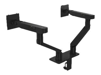 Dell Dual Monitor Arm - MDA20 - Monteringssats - justerbar arm - för 2 LCD-bildskärmar - svart - skärmstorlek: 19"-27" - monteringsgränssnitt: 100 x