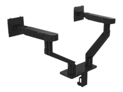 Dell Dual Monitor Arm - MDA20 - Monteringssats - justerbar arm - för 2 LCD-bildskärmar - svart - skärmstorlek: 19"-27" - monteringsgränssnitt: 100 x