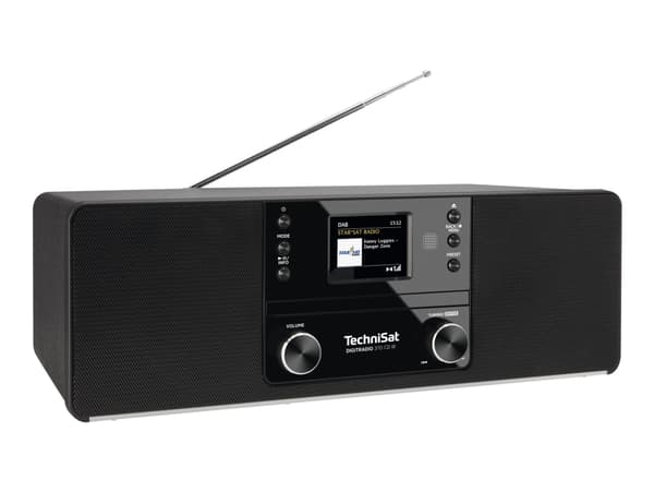 TechniSat DigitRadio 370 CD IR - Lydsystem - 2 x 5 watt - svart