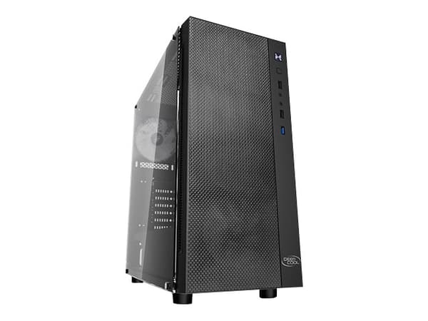 DeepCool MATREXX 55 MESH ADD-RGB 4F - Tower - utvidet ATX (E-ATX) - sidepanel med vindu (herdet glass) - ingen strømforsyning (ATX / PS/2) - USB/lyd Sort