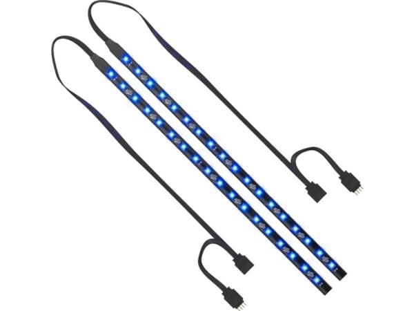 SilentiumPC Aurora Stripes RGB, LED strip, 18 ampuller, LED, 2 stykker