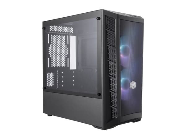 Cooler Master MasterBox MB311L ARGB - Tower - micro ATX - sidepanel med vindu (herdet glass) - ingen strømforsyning (ATX) - svart - USB/lyd