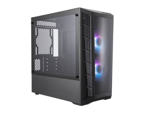 Cooler Master MasterBox MB320L ARGB - Tower - micro ATX - sidepanel med vindu (herdet glass) - ingen strømforsyning (ATX) - svart - USB/lyd