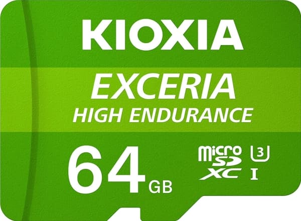 KIOXIA EXCERIA HIGH ENDURANCE - Flashminnekort - 64 GB - A1 / Video Class V30 / UHS-I U3 / Class10 - microSDXC UHS-I
